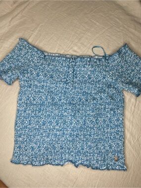 Roxy us together Smocked off the shoulder top